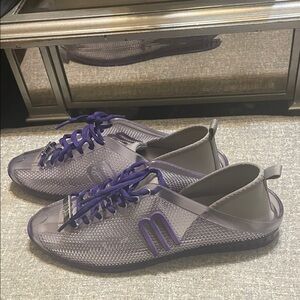Melissa Purple Mesh Sneakers